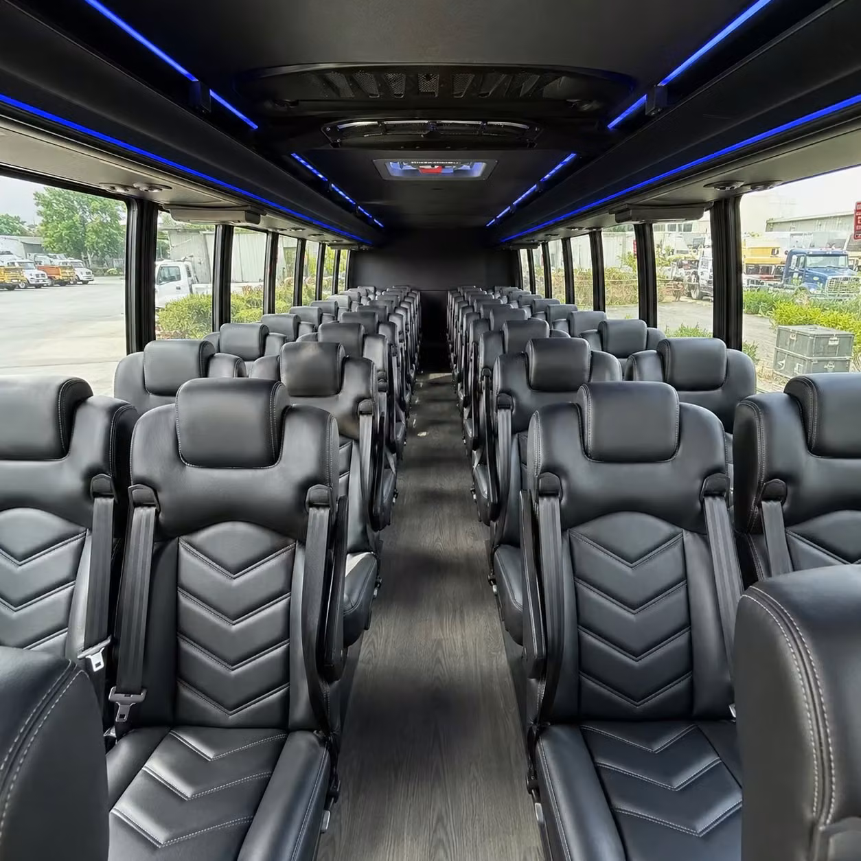 28 passenger minibus inside