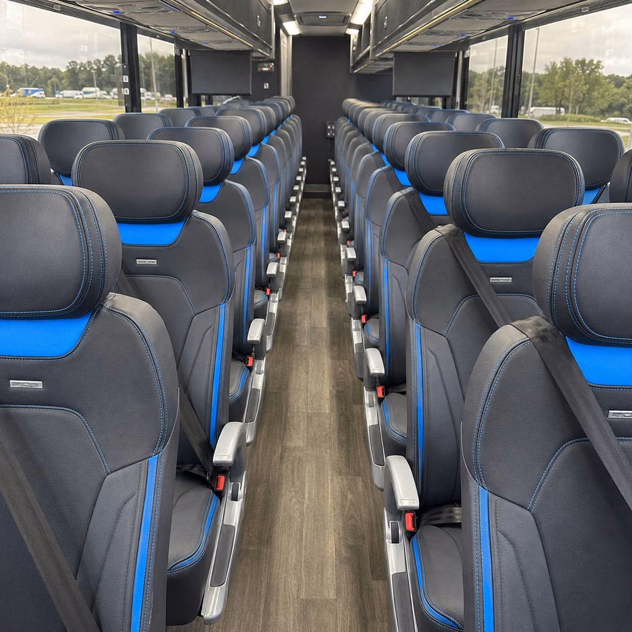 stockton charter bus interior